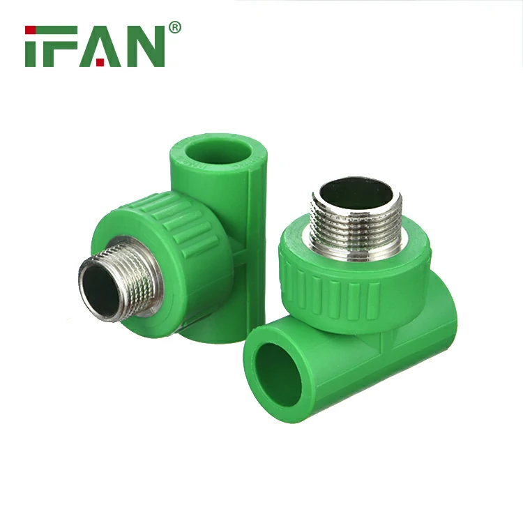 Zielony plastikowy trójnik męski ASTM F2389